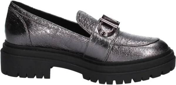 Michael Kors Stijlvolle Lug Loafer Schoenen Gray Dames