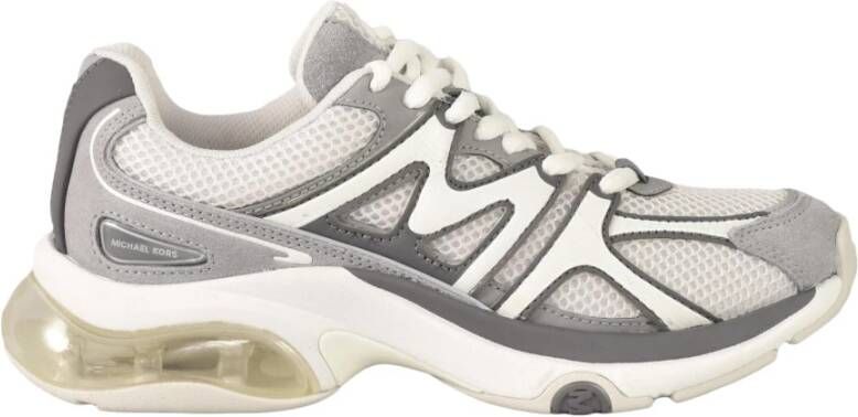 Michael Kors Stijlvolle Sneakers met Rubberen Zool Gray Dames