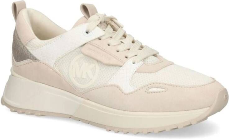 Michael Kors Theo Cream Multi Sneaker Beige Dames