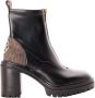 Michael Kors Vierkante hak ritssluiting bootie met monogram Brown Dames - Thumbnail 1