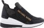 Michael Kors Dames Willis Wedge Sneaker Zwart Gou Black Dames - Thumbnail 1