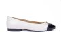 Michael Kors Witte balletflats met zwarte neus White Dames - Thumbnail 1