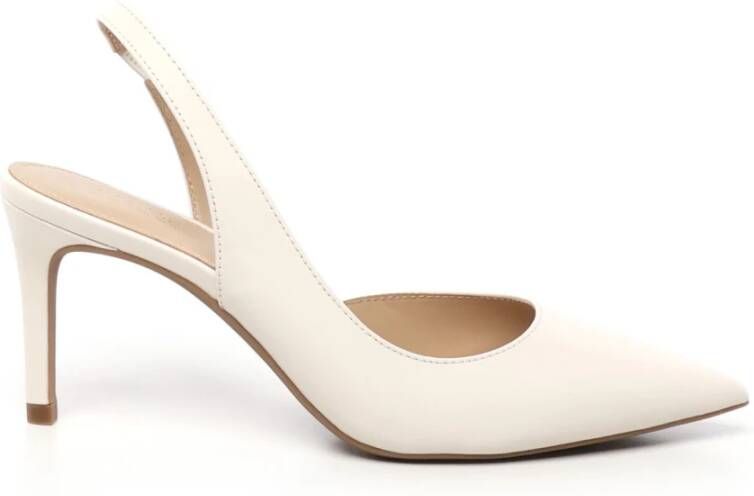 Michael Kors Witte puntige platte schoenen stiletto hak White Dames