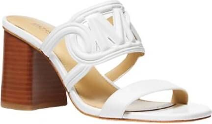 Michael Kors Witte Sandalen met Tacco White Dames