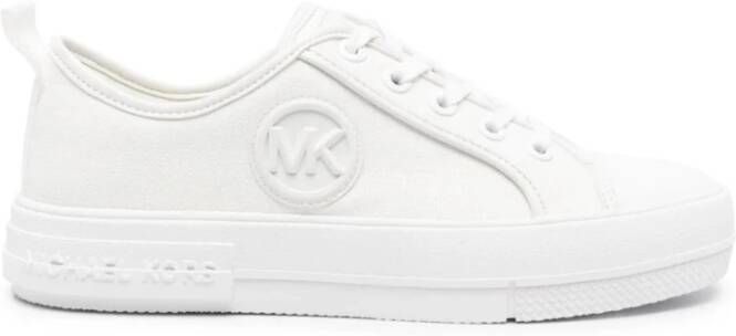 Michael Kors Witte Veterschoenen Trainers Casual Platte White Dames