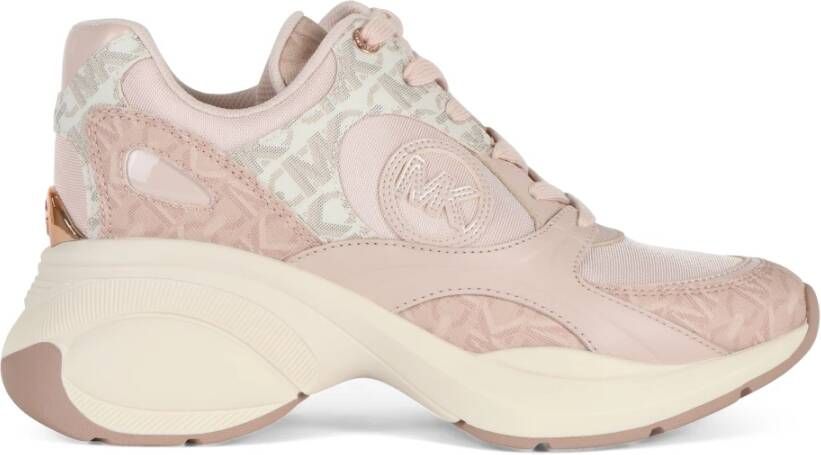 Michael Kors Zuma Trainer Sneakers met Logo Print Pink Dames