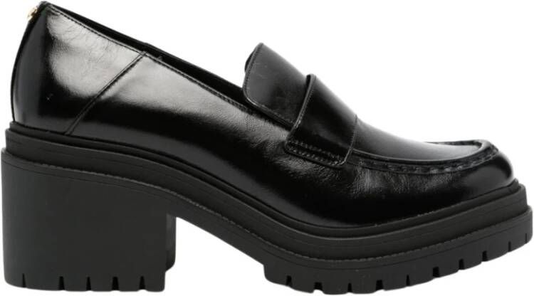 Michael Kors Zwarte Hak Loafer Black Dames