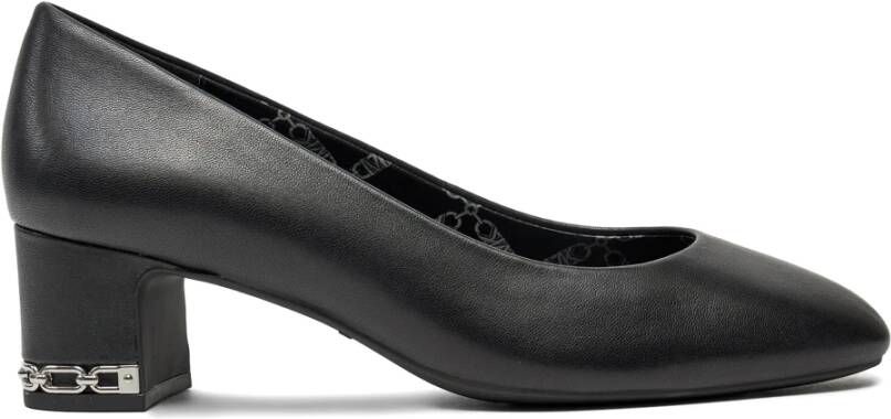 Michael Kors Zwarte June Pumps met Zilveren Details Black Dames