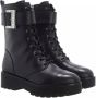 Michael Kors Zwarte Leren Cuff Bootie met Gespen Black Dames - Thumbnail 1