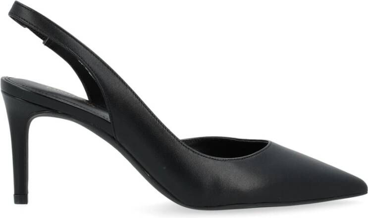 Michael Kors Zwarte leren Slingback Alina Flex Pump Black Dames