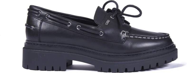 Michael Kors Zwarte Mocassin Platte Schoenen Black Dames