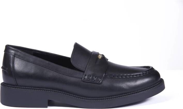 Michael Kors Zwarte Mocassin Platte Schoenen Black Dames