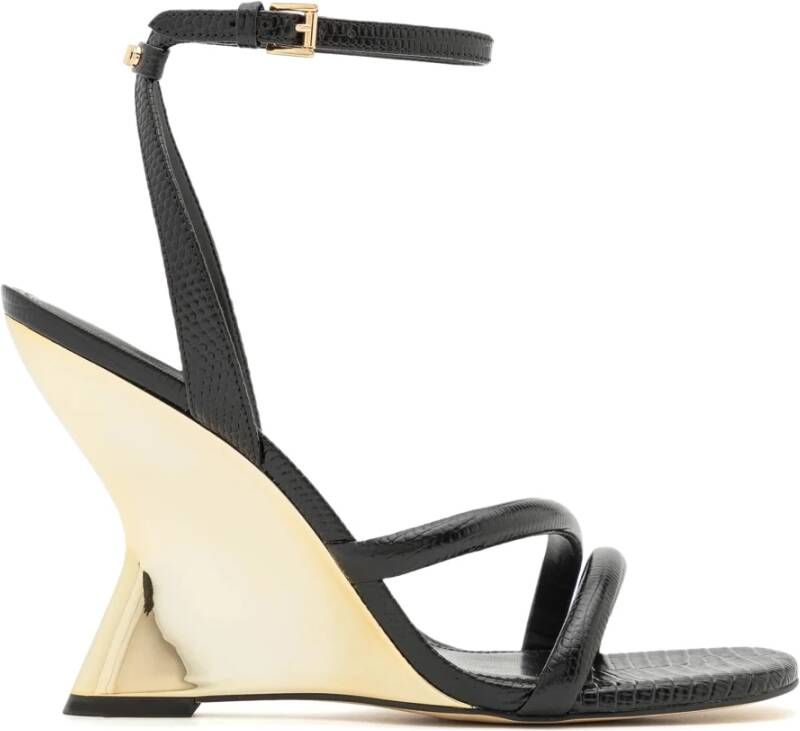 Michael Kors Zwarte Nadina Sleehak Sandalen Black Dames