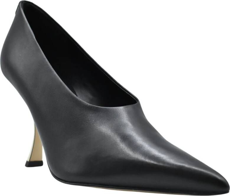 Michael Kors Zwarte Veterschoenen Elegante Stijl Black Dames