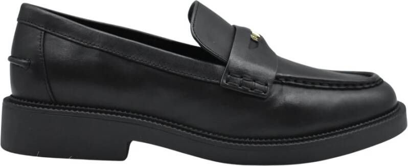 Michael Kors Zwarte Veterschoenen Elegante Stijl Black Dames