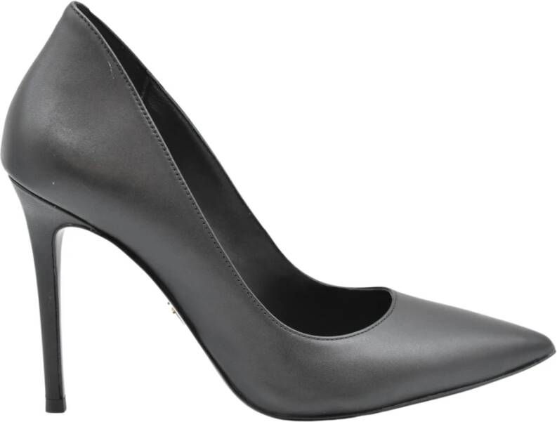 Michael Kors Zwarte Veterschoenen Platte Aw22 Gray Dames