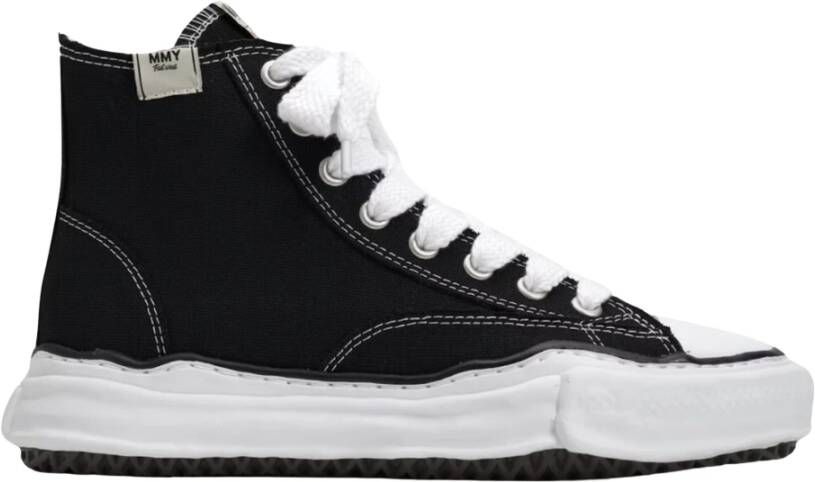 Mihara Yasuhiro Beperkte oplage Canvas High Black Sneaker Black Heren