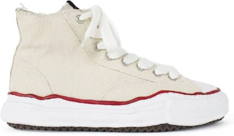 Mihara Yasuhiro Canvas Hi-Cut Sneaker Natuurlijk Beige Dames