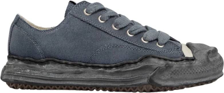 Mihara Yasuhiro Canvas Lage Sneaker Zwart Rubber Gray Heren