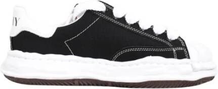 Mihara Yasuhiro Canvas Sneakers met Rubberen Zool Black Heren