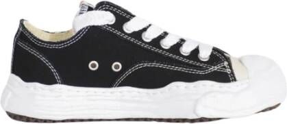 Mihara Yasuhiro Canvas Sneakers met Rubberen Zool Black Heren