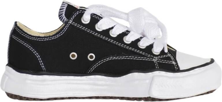 Mihara Yasuhiro Canvas Sneakers met Rubberen Zool Black Heren