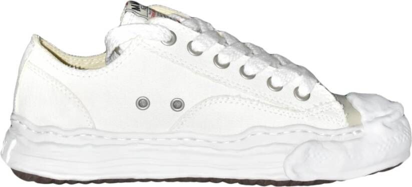 Mihara Yasuhiro Canvas Sneakers met Rubberen Zool White Heren