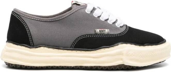 Mihara Yasuhiro Canvas Veterschoenen met Contrasterende Rand Gray Heren