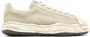 Mihara Yasuhiro Grijze Leren Sneaker met Geborduurd Logo Beige Heren - Thumbnail 1