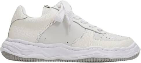 Mihara Yasuhiro Lage Leren Sneakers White Heren