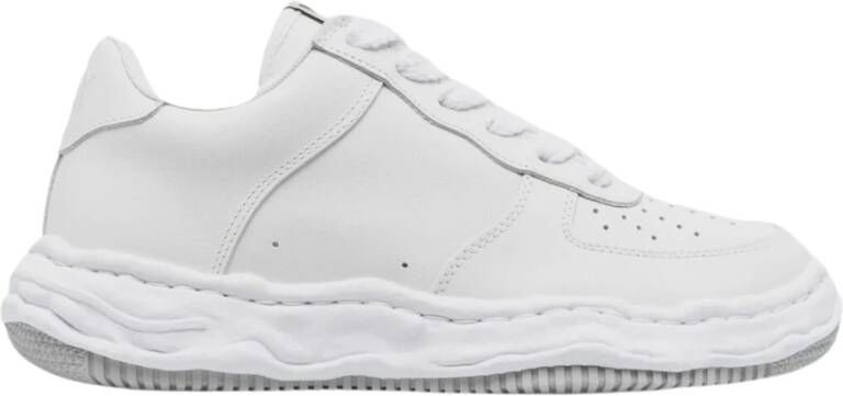 Mihara Yasuhiro Lage Unisex Leren Sneakers White Heren