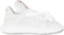 Mihara Yasuhiro Leren Wayne Sneakers met Geperforeerde Neus White Heren - Thumbnail 1