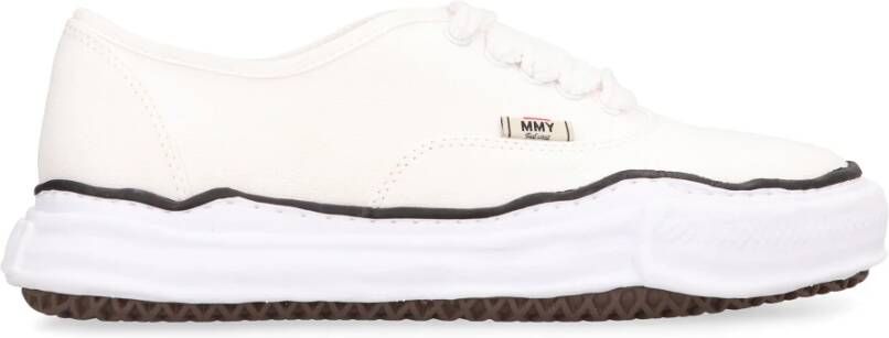 Mihara Yasuhiro Met de hand gemaakte canvas sneakers White Heren