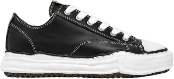 Mihara Yasuhiro Minimal Structure Leder Sneakers Black Heren