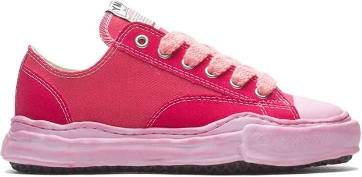 Mihara Yasuhiro Roze Canvas Sneaker met OG Sole Pink Heren