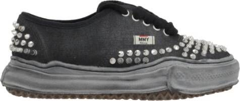 Mihara Yasuhiro Studded Canvas Low-Top Sneakers Black Dames