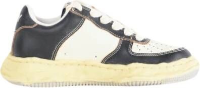 Mihara Yasuhiro Vintage Leren Sneakers Wayne Black Heren