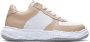 Mihara Yasuhiro Wayne Leren Sneaker Beige Wit White Heren - Thumbnail 1