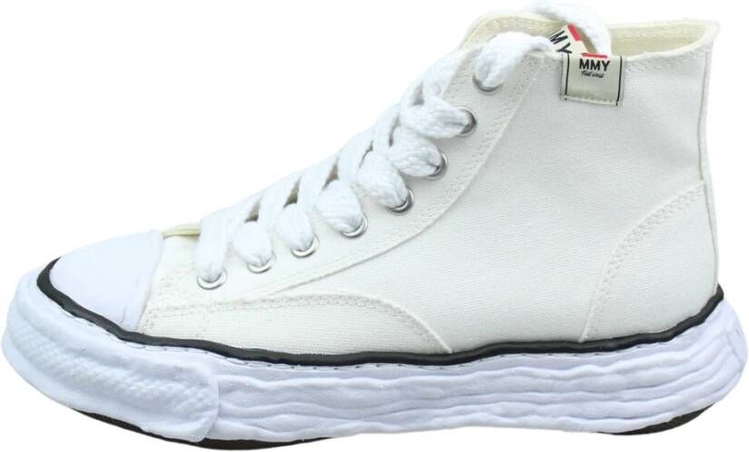 Mihara Yasuhiro Witte Canvas High-Top Sneakers Peterson 23 White