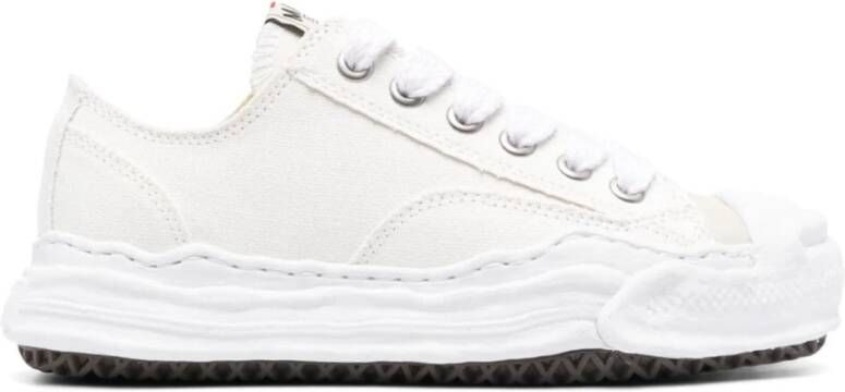 Mihara Yasuhiro Witte Canvas Lage Sneaker White Dames