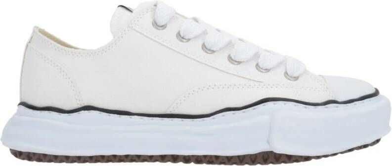 Mihara Yasuhiro Witte canvas lage sneakers White Dames