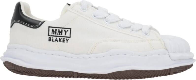 Mihara Yasuhiro Witte canvas lage sneakers White Dames