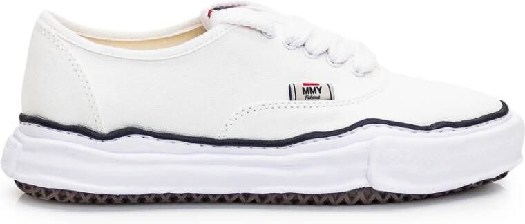 Mihara Yasuhiro Witte Katoenen Stijlvolle Sneakers White Heren