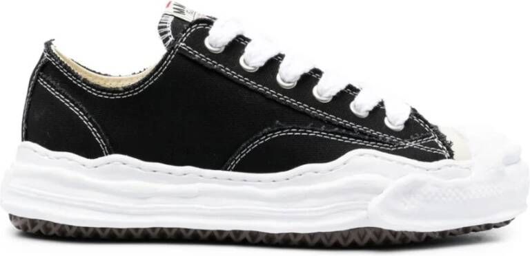 Mihara Yasuhiro Zwarte Canvas Lage Sneaker Black Dames