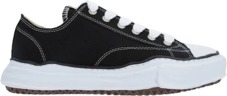 Mihara Yasuhiro Zwarte Canvas Lage Sneakers Black Dames