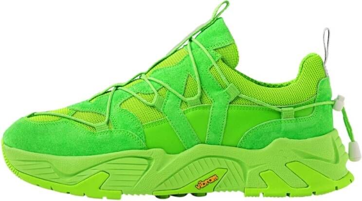 Mikakus Barcelona Fluorescerende Groene Chunky Sneakers Green Heren