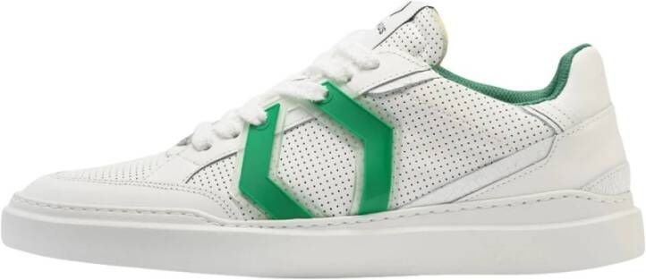 Mikakus Barcelona Gras Dames Sneakers Geïnspireerd door de jaren 60 White Dames