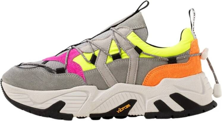 Mikakus Barcelona Kleurrijke Chunky Sneakers met Vibram Zool Multicolor Dames