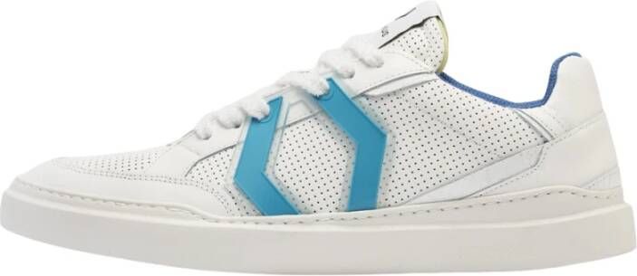 Mikakus Barcelona Marine Dames Sneakers Geïnspireerd door de jaren 60 White Dames