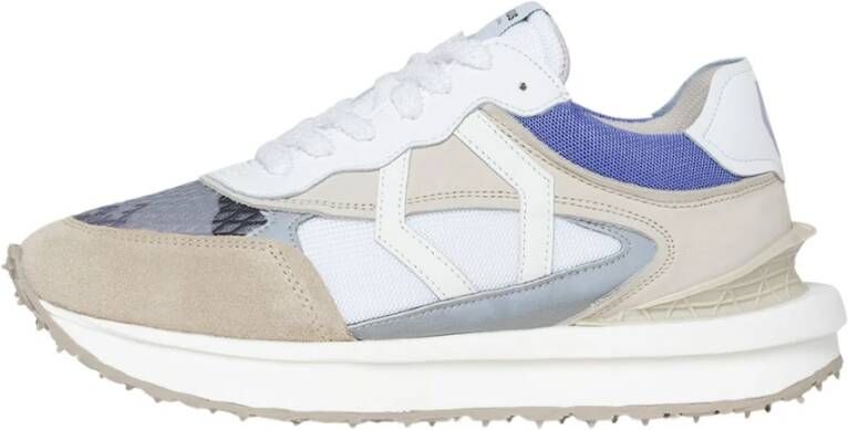 Mikakus Barcelona Mesh sneakers met witte en blauwe details Multicolor Heren